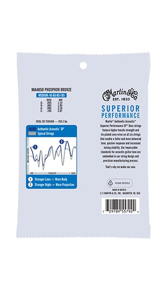 Martin Authentic Acoustic SP&reg; Bass Strings image number 2